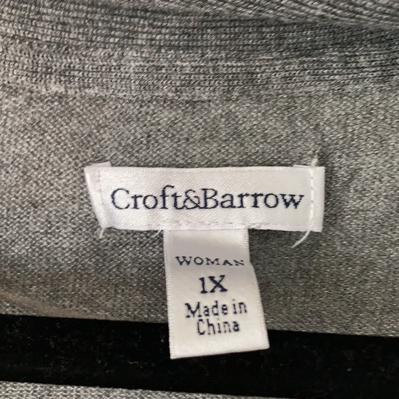 Gray croft&barrow Women’s Sweater - Picture 2 of 4